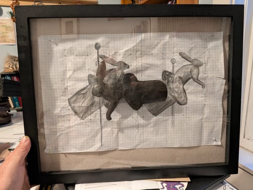 rabbit weather vane