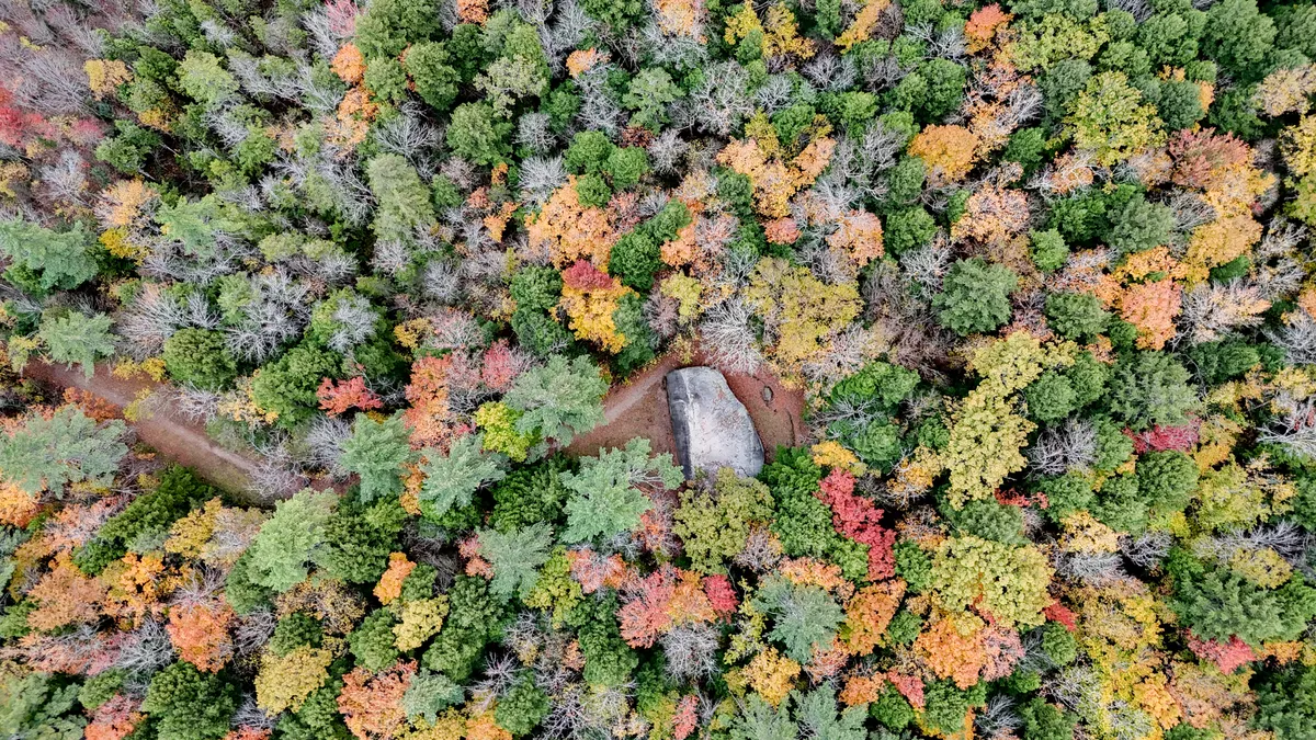 Madison Boulder in Autumn