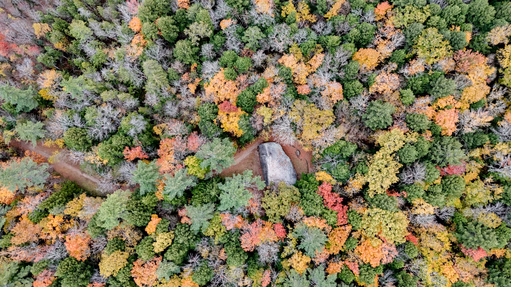 Madison Boulder in Autumn