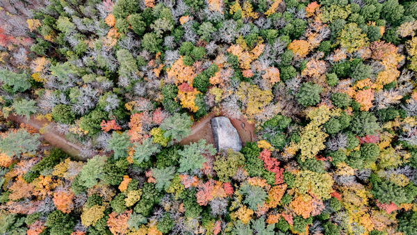 Madison Boulder in Autumn