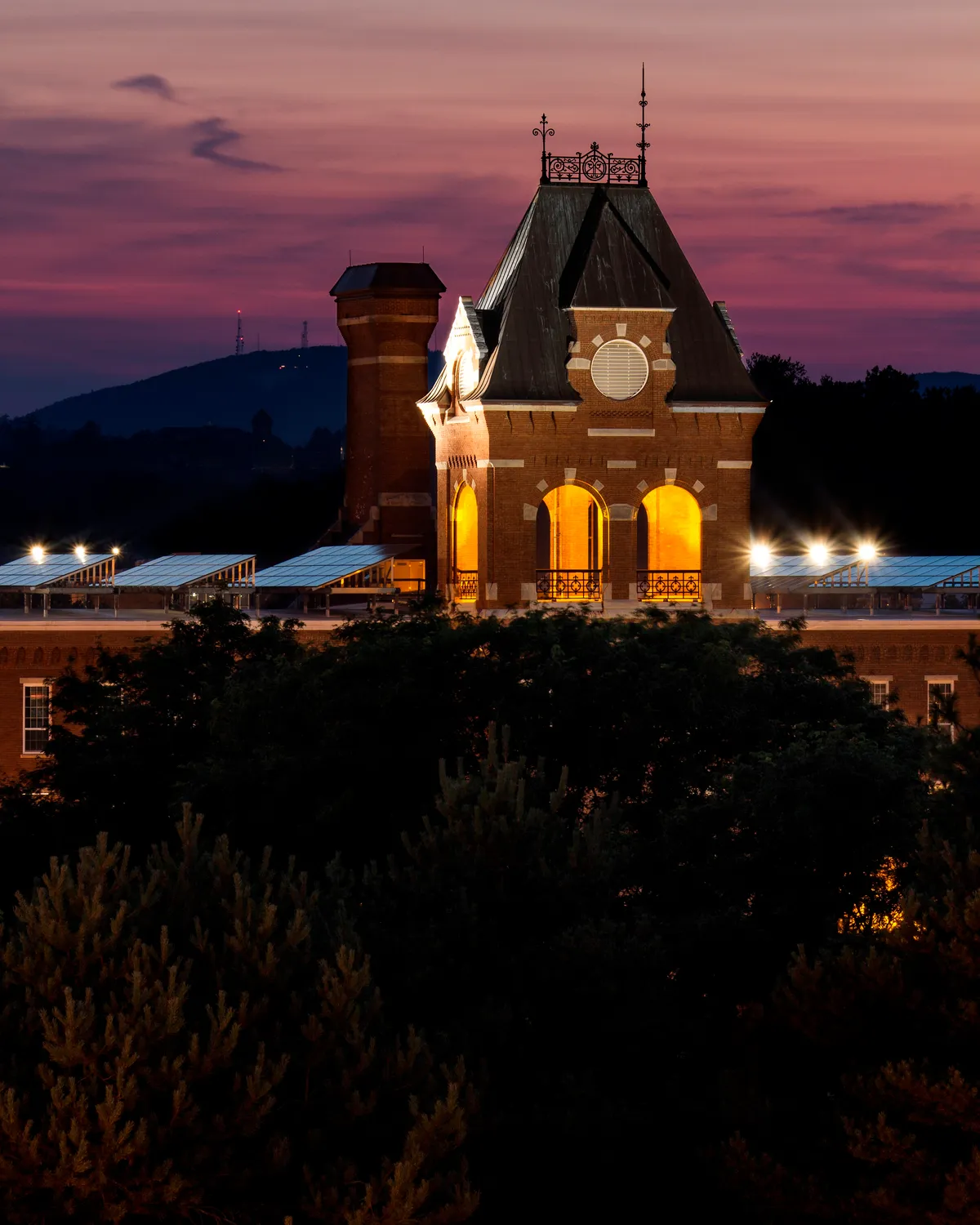 Pandora Mill Tower After Sunset