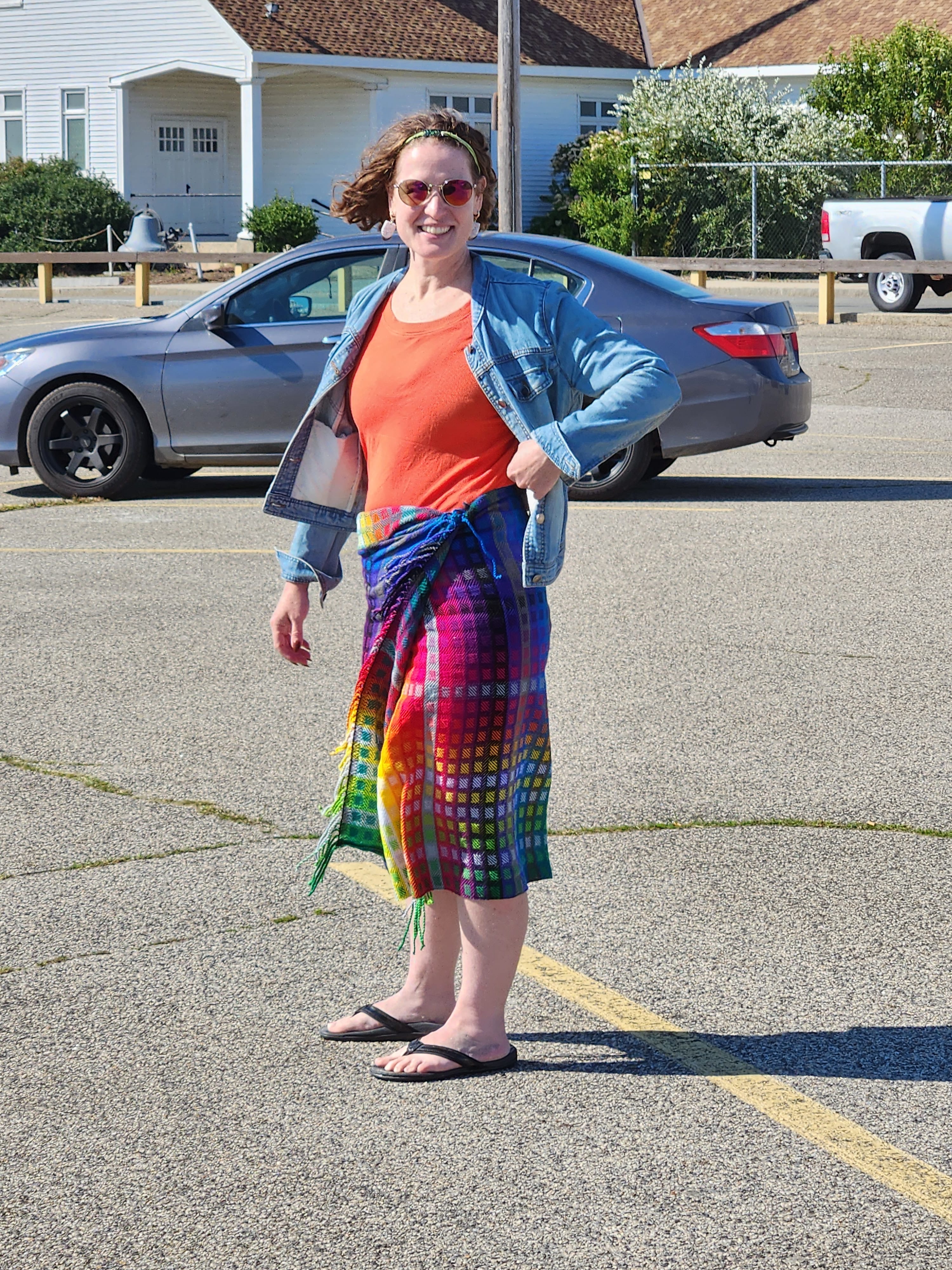 Color study gamp shawl (image 1 of 4)