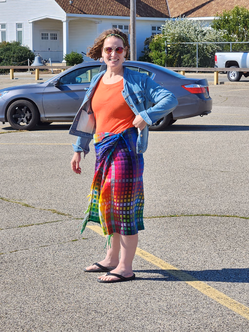 Color study gamp shawl (image 1 of 4)