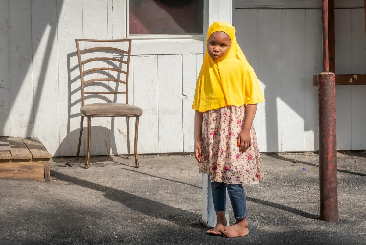 Girl in Yellow Hijab, Somalia/Manchester