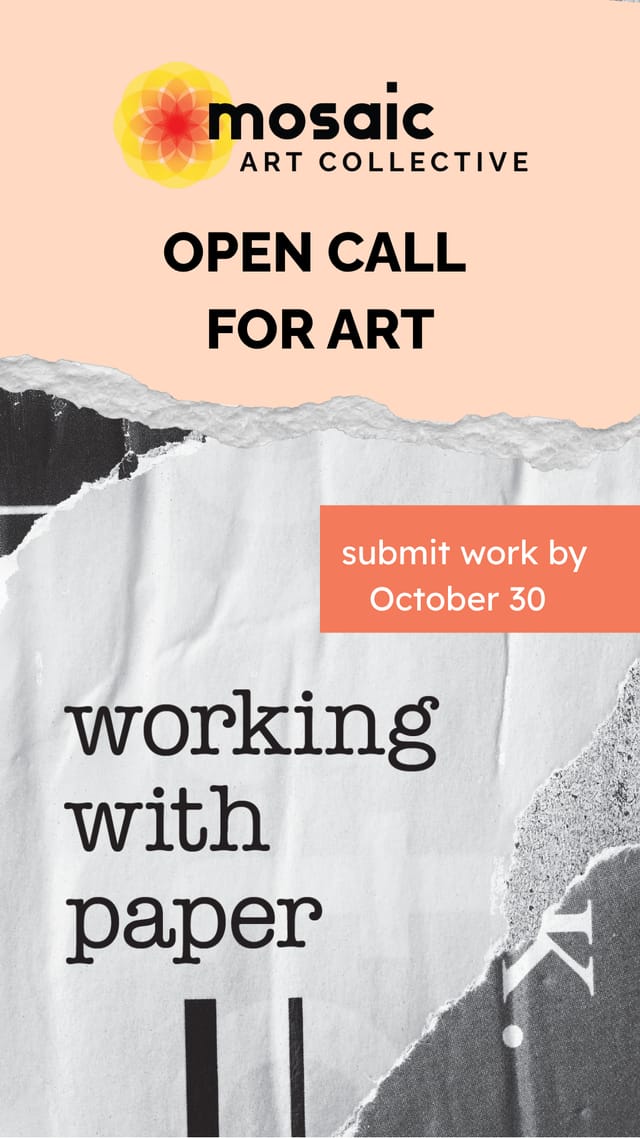 Working With Paper exhibition artwork