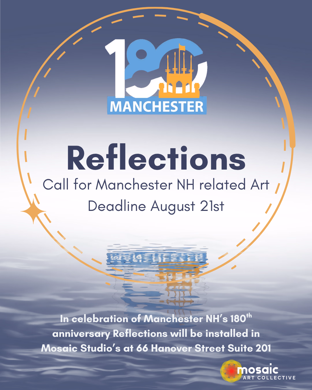 Reflections 180 Years of Manchester NH exhibition artwork