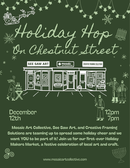Holiday Hop on Chestnut Street exhibition artwork