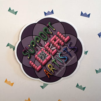 Support Local Artists Sticker