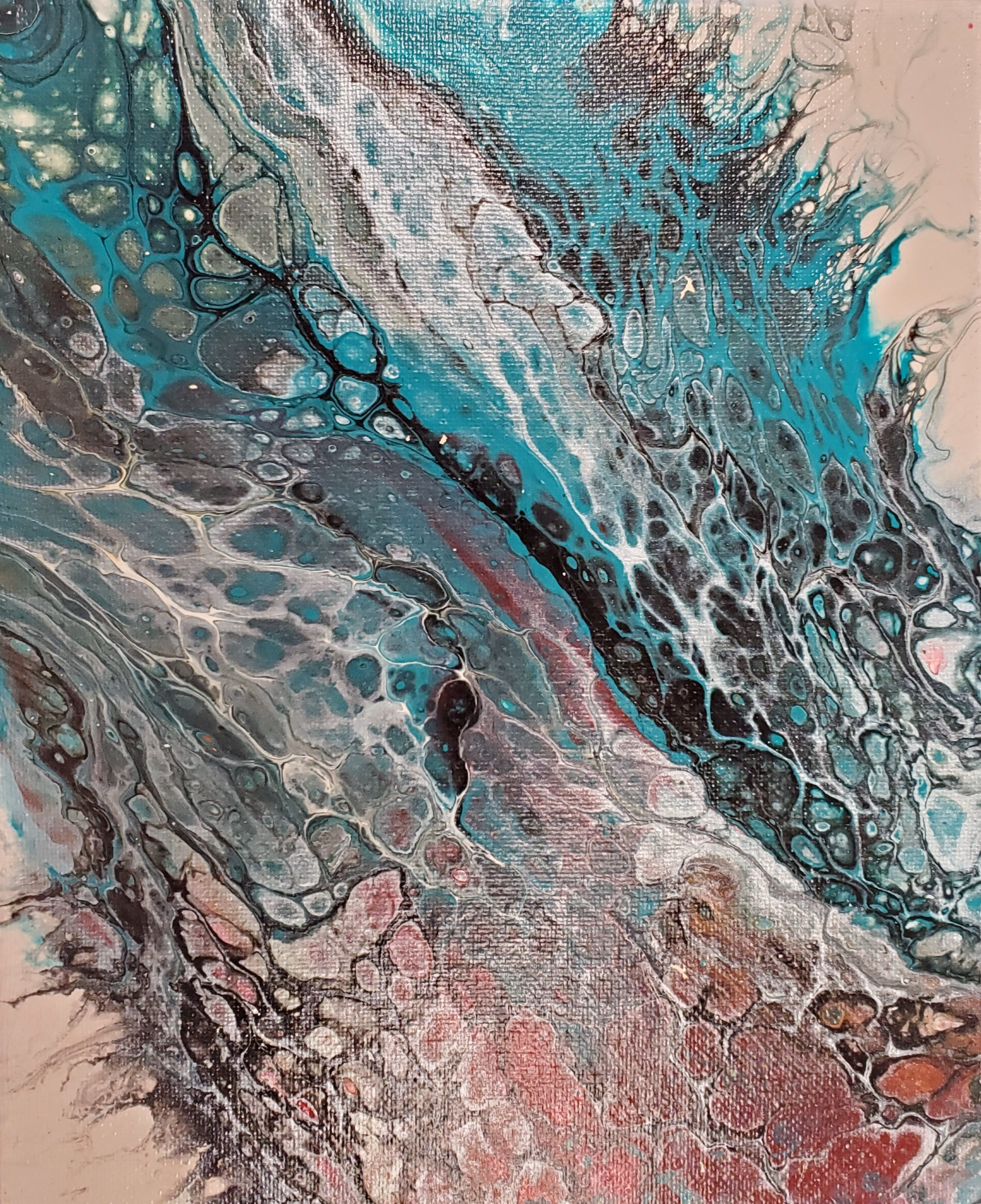 Acrylic paint pour #2