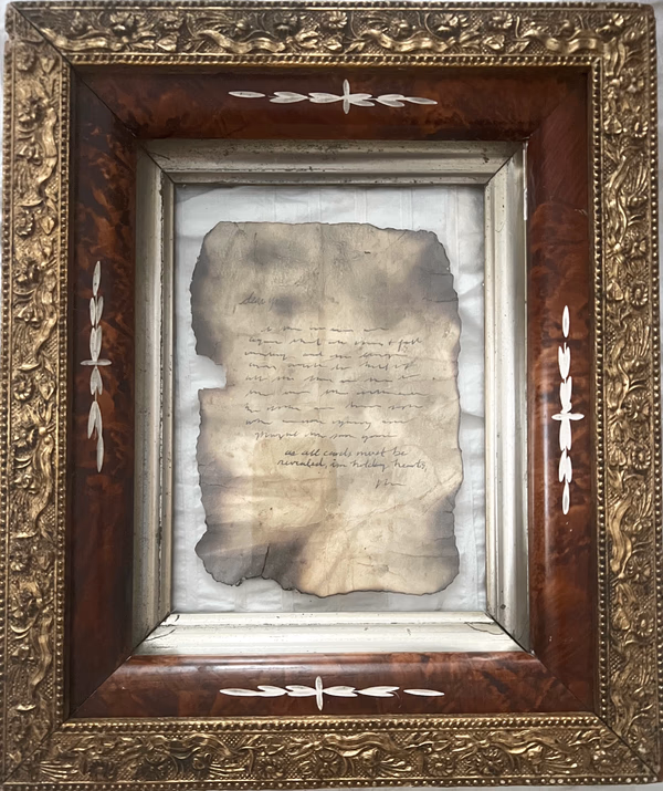 unsent letters to the house of love, pulled from the fire