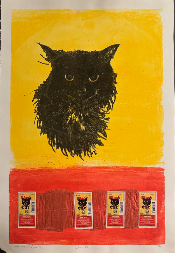 Black Cat Firecracker Labels