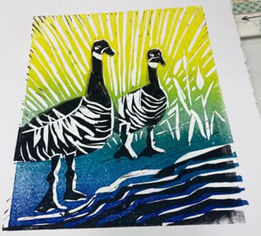 Geese on the Shore