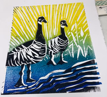 Geese on the Shore