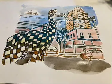 Dinosaur in Manch