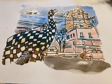 Dinosaur in Manch