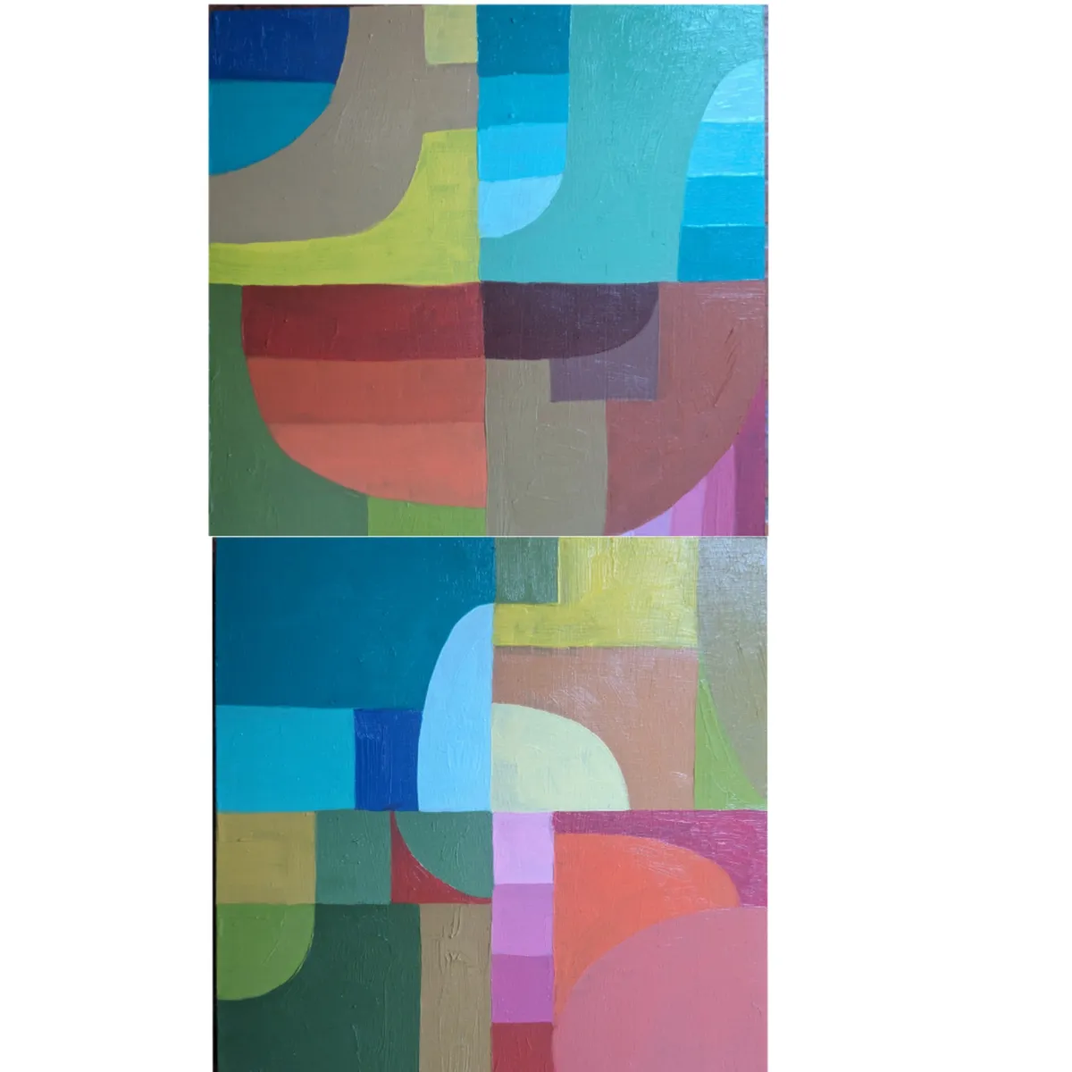 The Indirect Route, diptych Nr 2 and 4