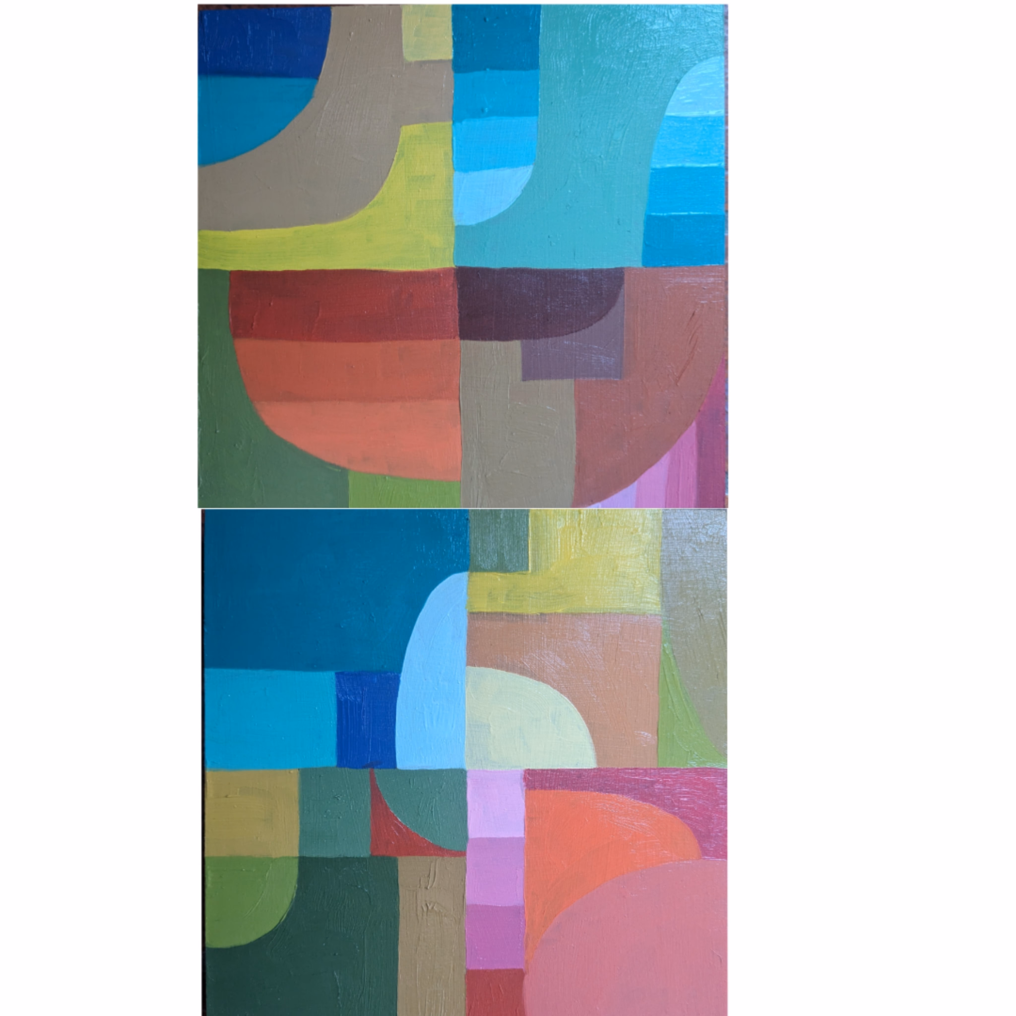 The Indirect Route, diptych Nr 2 and 4