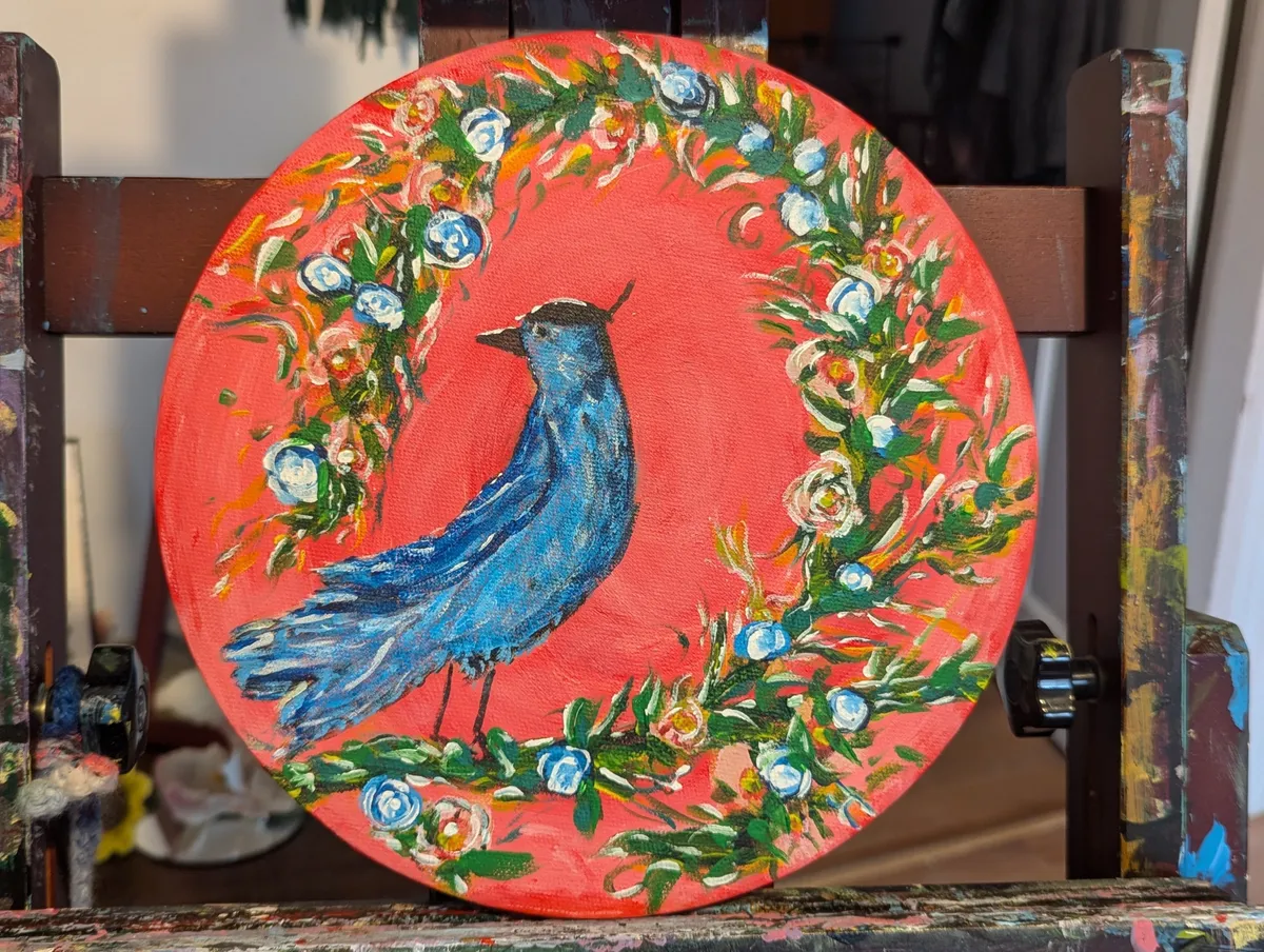 The Good Luck Bird (A Play on Dutch Hindeloopen)