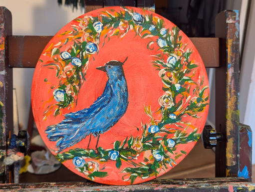 The Good Luck Bird (A Play on Dutch Hindeloopen)