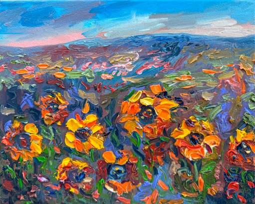 Golden Fields of Joy with Sunflowers