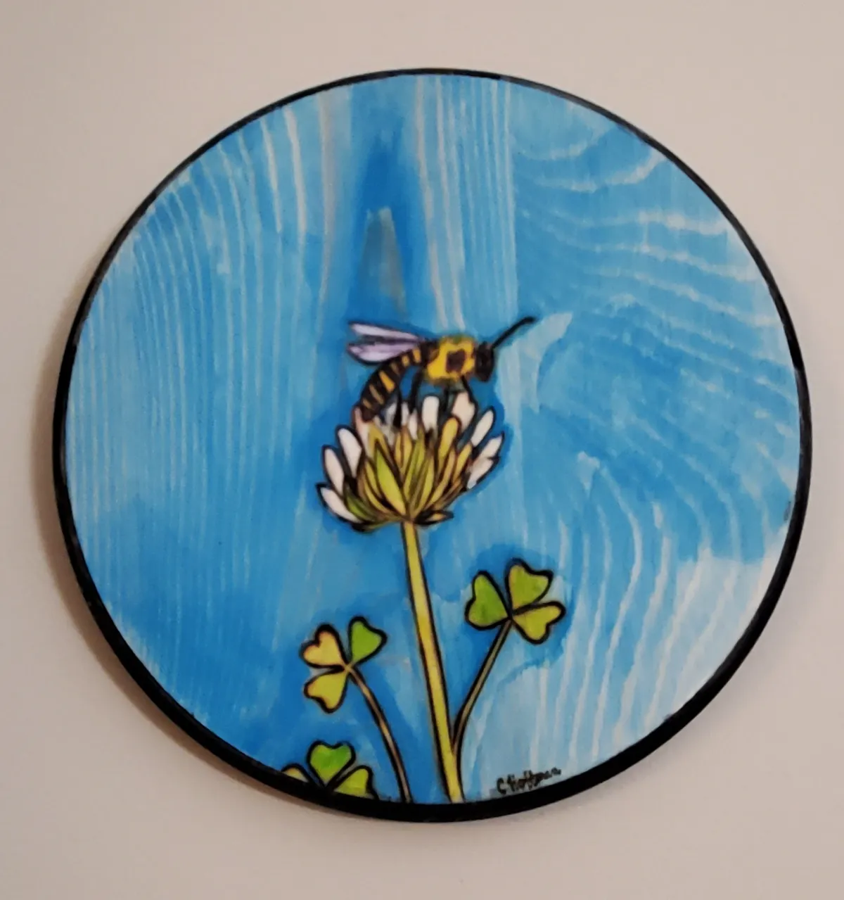 Honey Bee in Clover