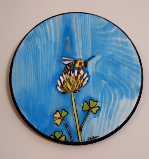 Honey Bee in Clover