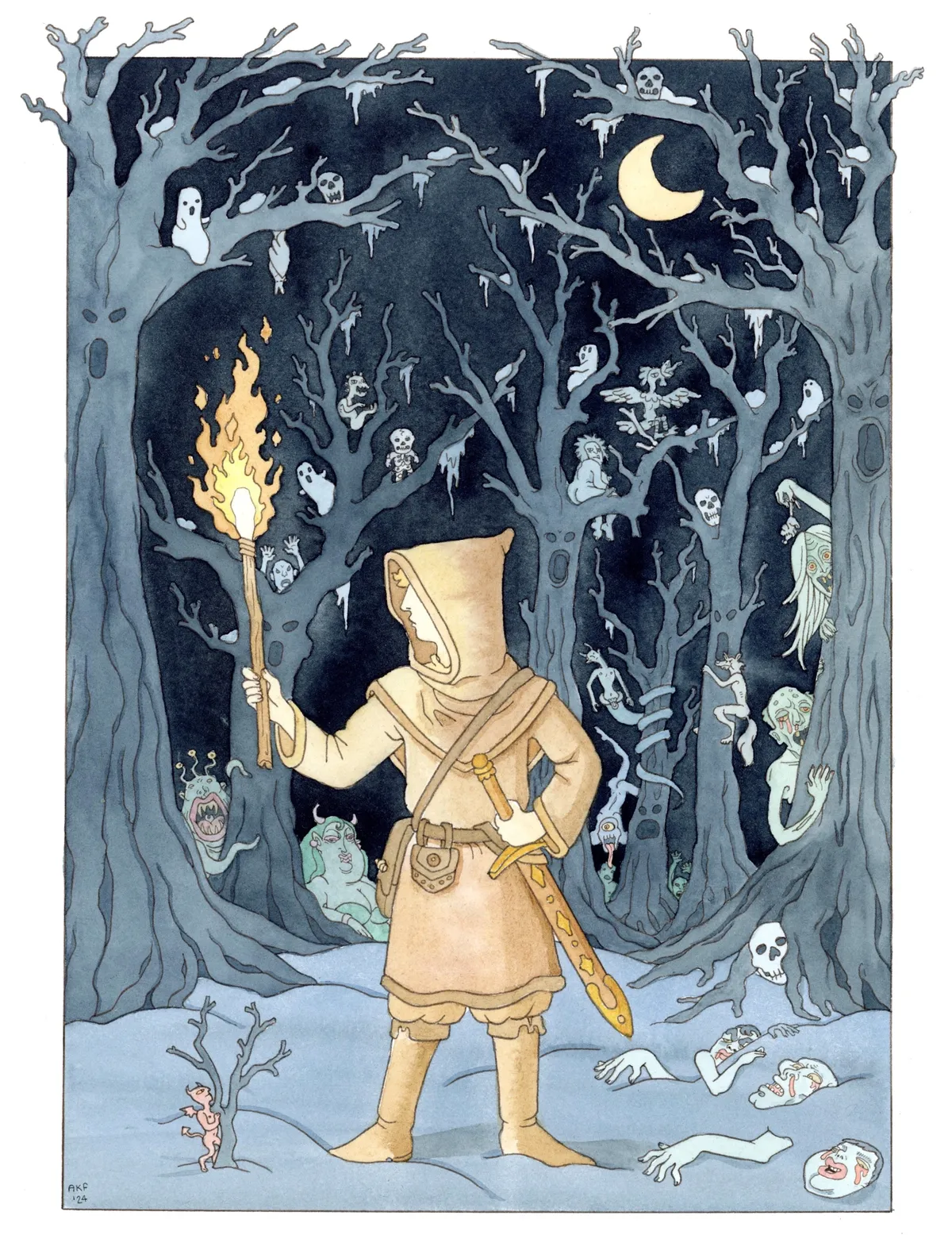 Stalking Through the Forest on a Ghastly Night