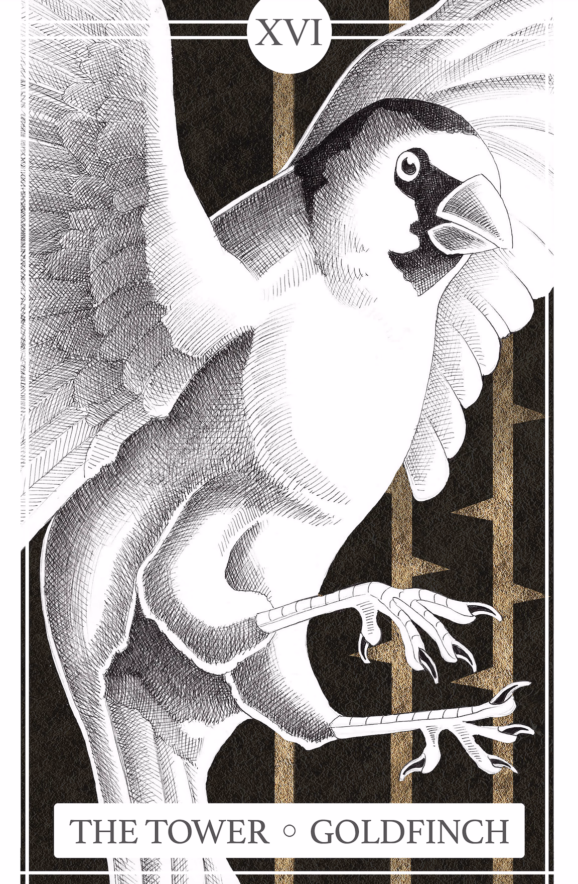 XVI The Tower | The Goldfinch (Print)