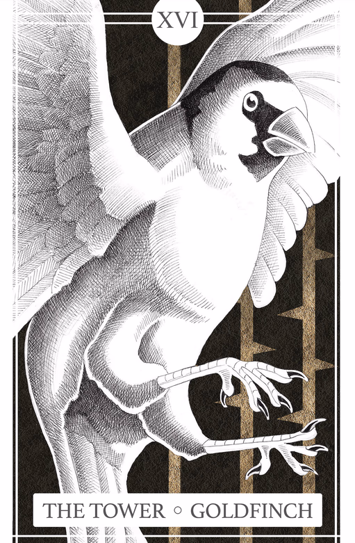 XVI The Tower | The Goldfinch (Print)