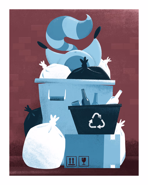 Raccoon Trash