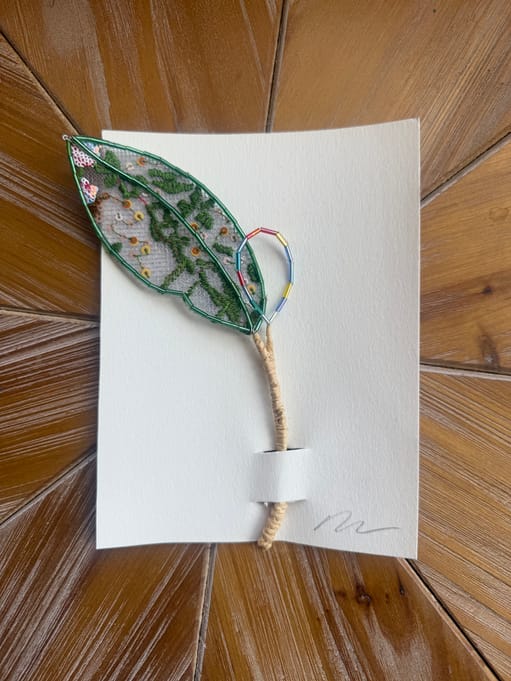 Little Green Feather Pick